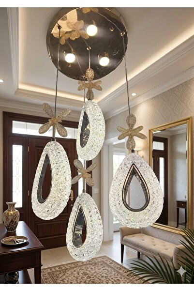 Venta damla modeli 4 lü sarkıt led avize