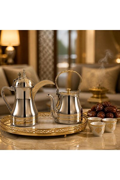 laverahome 1.2L Luxury Stainless Steel Tea Pot and Cooler Set Combining Silve...