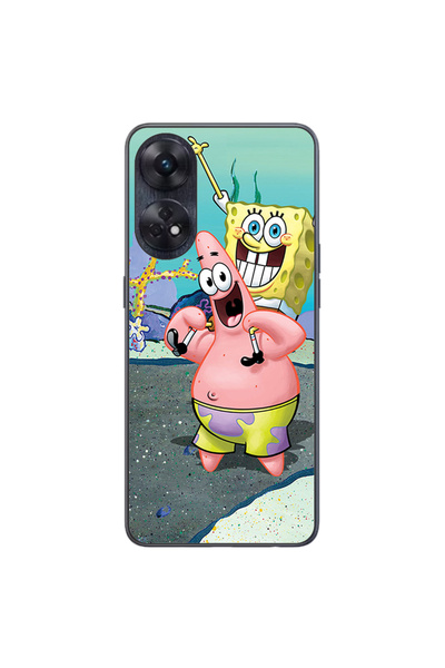 OEM Husa compatibila cu Oppo Reno 8T 4G Silicon Gel Tpu Model Spongebob