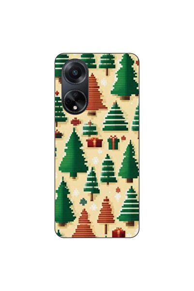 OEM Husa compatibila cu Oppo A98 5G Silicon Gel Tpu Model Pixel Art Christmas...