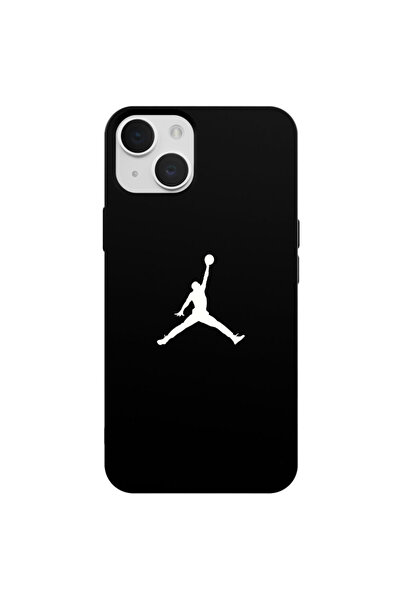 Casen iPhone 13 Siyah Lansman Renkli Silikon Premium Basketbol Kılıf