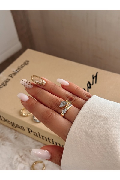 MOD10 Helen Jewelry yılan desen zirkon taşlı marka model ayarlanabilir yüzük