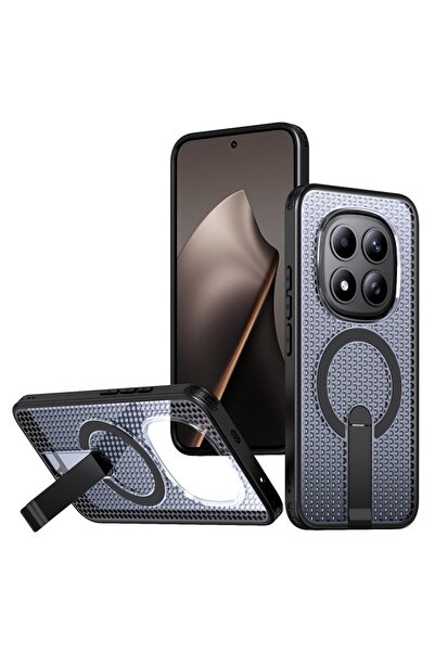 sscase Grid Magsafe Σκληρή Θήκη με Stand Black (Xiaomi Redmi Note 15 Pro 5G)