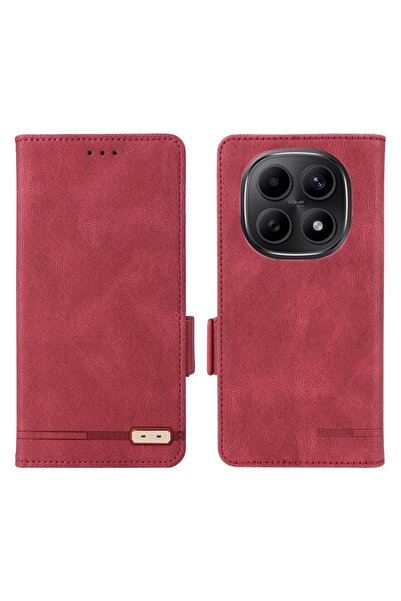 sscase Magnetic Clasp Θήκη Πορτοφόλι Red (Xiaomi Redmi Note 15 4G)