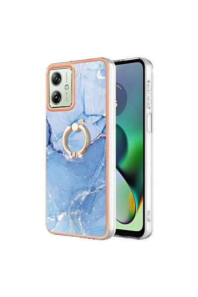 sscase Electroplating Σκληρή Θήκη με Δαχτυλίδι Blue (Motorola Moto G54 5G)