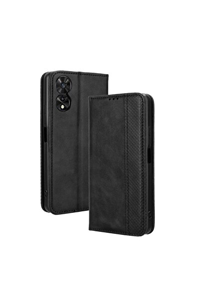 sscase Retro Θήκη Βιβλίο Black (TCL 50 SE)