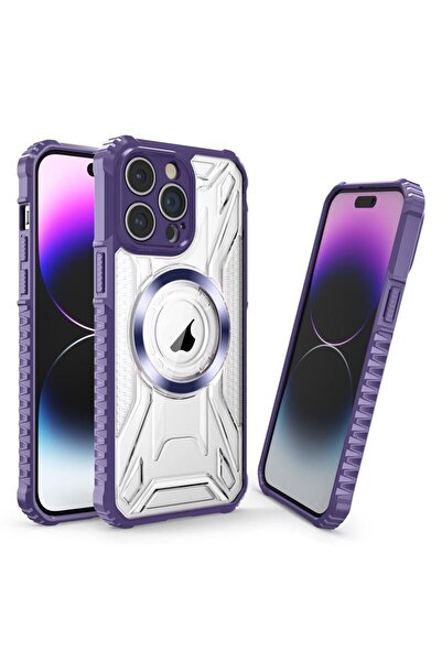 sscase CD Texture Magsafe Σκληρή Θήκη Dark Purple (Apple iPhone 15 Pro)