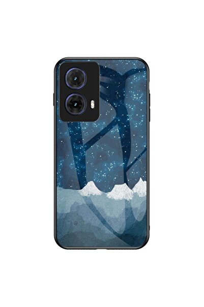 sscase Starry Sky Σκληρή Θήκη με Τζάμι Blue (Motorola Moto G85 5G)