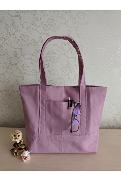 Talay Accessories Lila Keten Cepli Omuz Çantası, kumaş çanta, bez omuz çantas...