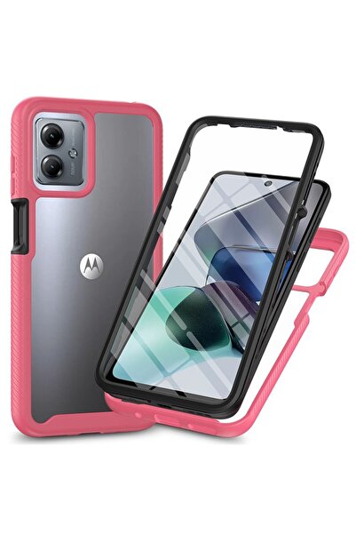 sscase 360 Degrees Coverage Σκληρή Θήκη Pink (Motorola Moto G14)