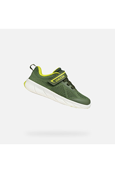 Geox Adidași verzi pentru băieți, tip barefoot, Foot-Run