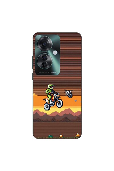 OEM Husa compatibila cu Oppo Reno11 F 5G Silicon Gel Tpu Model Pixel Art Moto...