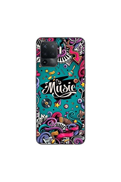OEM Калъф, съвместим с Oppo Reno5 Lite, силиконов гел TPU, с десен Поп арт му...