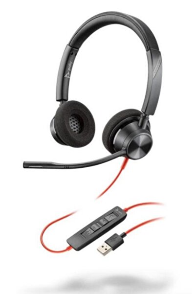 Poly Blackwire C3320 Headset, 213934-01, USB, 100 Hz - 10 kHz, Black