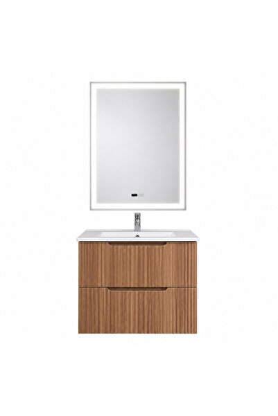 Casa Stile Set Mobilier Baie Suspendat 60 cm Riflat – Faggio (Fag)