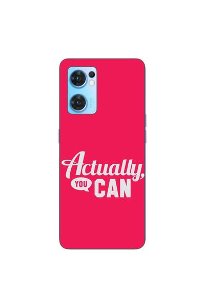 OEM Husa compatibila cu Oppo Reno7 5G Silicon Gel Tpu Model Mesaj Actually Yo...