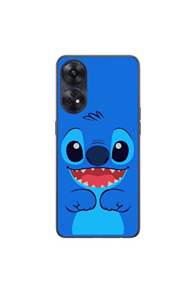 OEM Case compatible with Oppo Reno8 T 4G Silicone Gel Tpu Pattern Stitch Happy