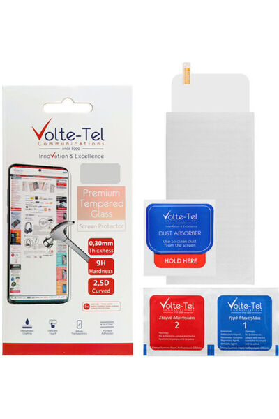 Other Volte-Tel 2.5D 0.30mm Πλήρης Κόλλα Πλήρης Κάλυψη Σκληρυμένο Γυαλί (Poco...