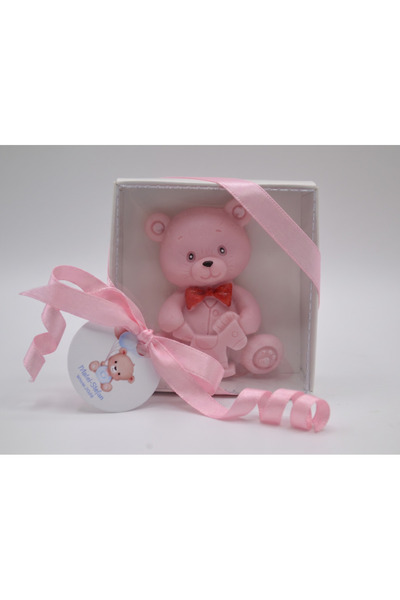 Handmade Mărturie Botez Set 10 bucăti Săpun Artizanal Ursuleț Albastru în Cut...