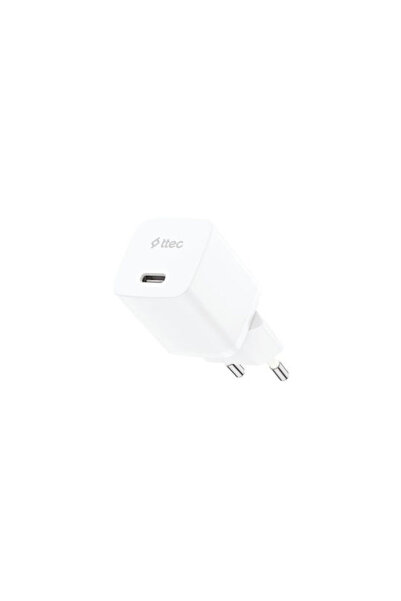 Ttec Ασύρματος Φορτιστής GaN με Θύρα USB-C, Παροχή Ισχύος 20W, Λευκός, SmartC...