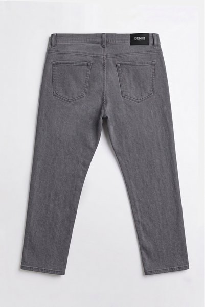 Denim Anthracite Men's Denim Trousers Lycra Classic Cut Large Size Jeans
