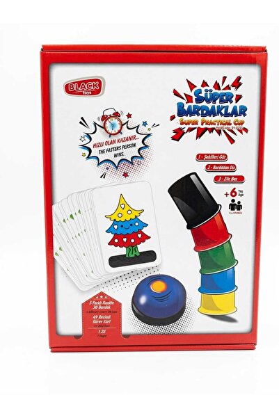 Gazi'nin Oyuncakları Black Toys Süper Bardaklar Hızlı Refleks Ve Dikkat Geliş...