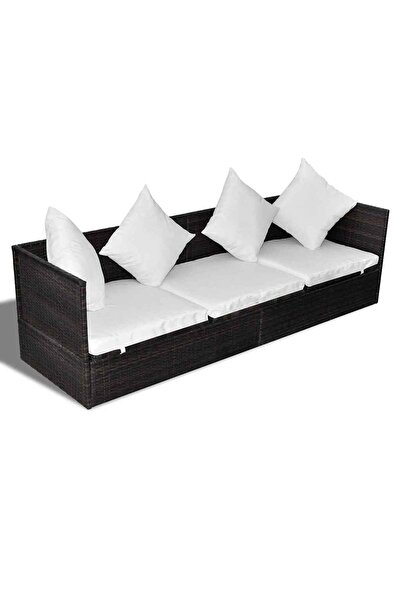 vidaxl Șezlong Maro 200 x 60 x 58 cm poliratan
