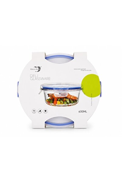 GREEN APPLE Caserola din Sticla Green Apple, Capac Ermetic, Ideal pentru alim...