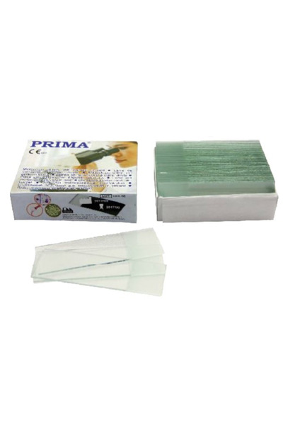 Prima Prima Microscope Slides, 45° finished corners, matte head, 26 x 76 x 1....