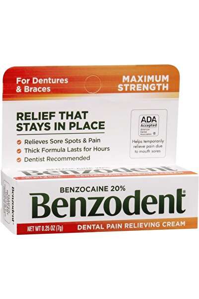 Benzodent Cremă analgezică, Benzodent, Pentru ameliorarea durerii după iritaț...