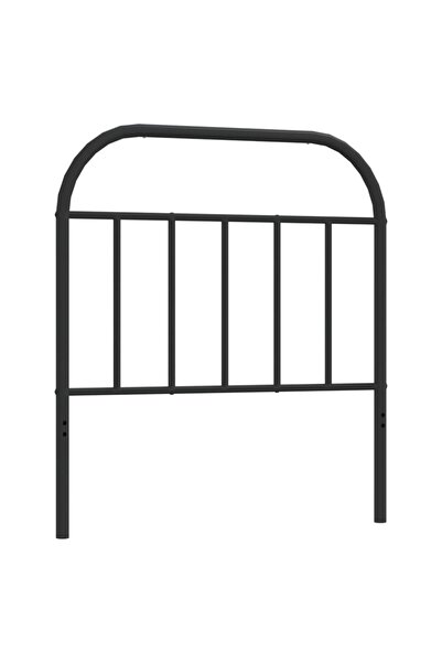 vidaxl Tăblie de pat de schimb metalică, negru, 90 cm