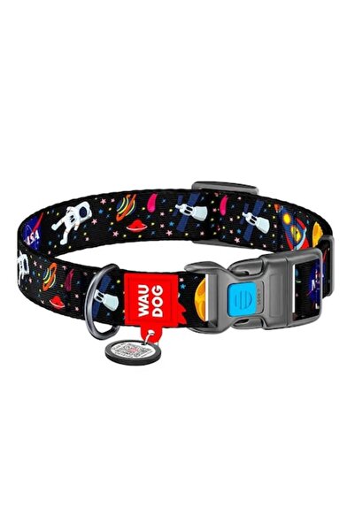 WAUDOG Zgardă de câine din nailon cu cod QR "NASA" Mărimea L