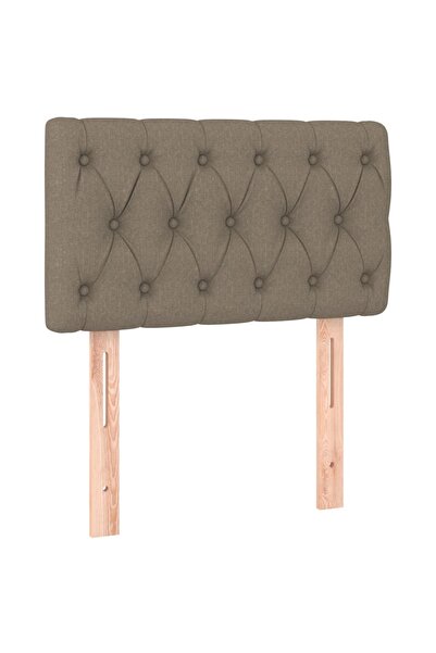 vidaxl Headboard, taupe grey, 80x7x78/88 cm, textile