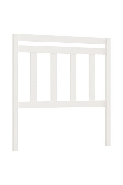 vidaxl Tăblie de pat, alb, 106x4x100 cm, lemn masiv de pin