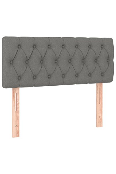 vidaxl Tăblie de pat, gri închis, 100x7x78/88 cm, textil