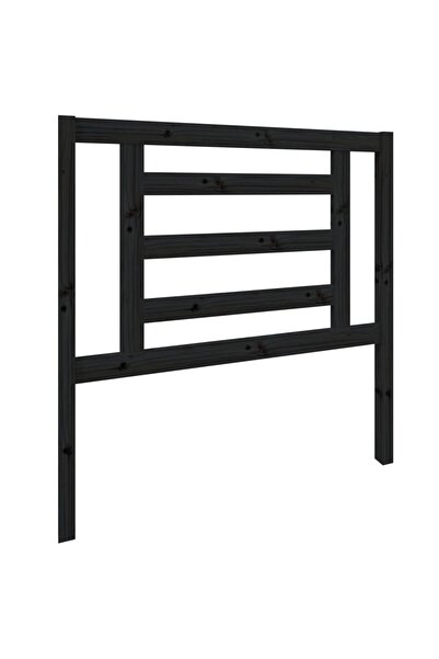 vidaxl Tăblie de pat, negru, 96x4x100 cm, lemn masiv de pin