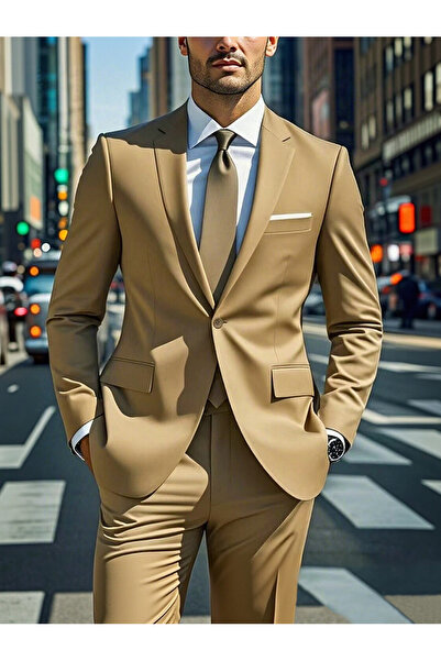 Greneric Men's Slim Fit Suit Set - Formal & Wedding
