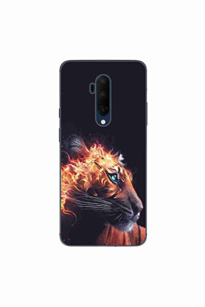 OEM Husa compatibila cu OnePlus 7T Pro Silicon Gel Tpu Model Flameborn Tiger