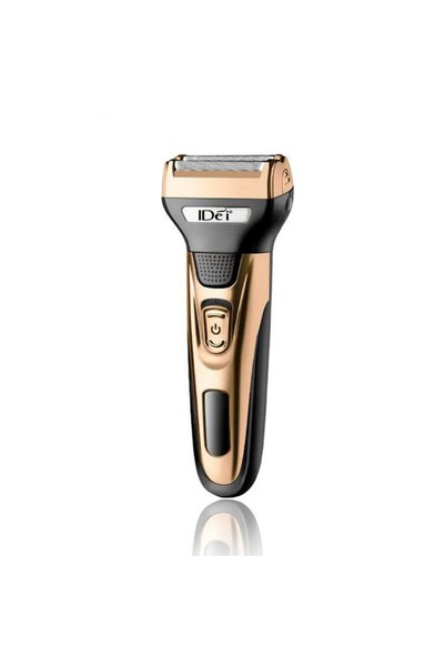 idei Set 3-în-1 de Îngrijire Bărbătească: Aparat de Ras, Trimmer și Epilator Nasal, Reîncărcabil, Auriu și Negru
