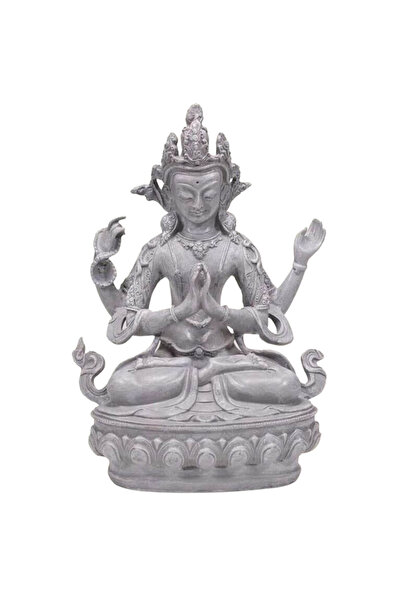 Palo Santo Statuetă Buddha Avalokiteshvara a Compatiunii 14x11x24 cm