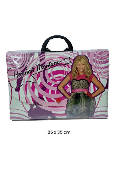 KILIÇASLAN SHOP 25 x 35 cm HANNAH MONTANA PROJE RESİM ÇANTASI (İNCE PVC MALZE...