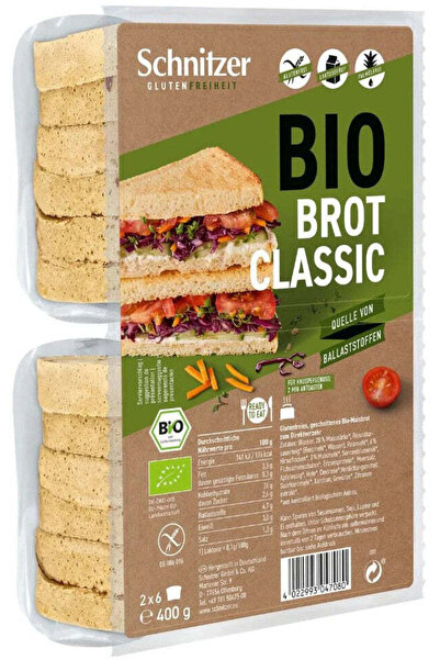 Schnitzel Organic white toast bread, gluten-free, 400g Schnitzer Glutenfree