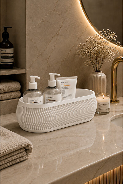 Arvella Studio Decorative Bathroom Basket Organizer |   Modern Organizer Bask...