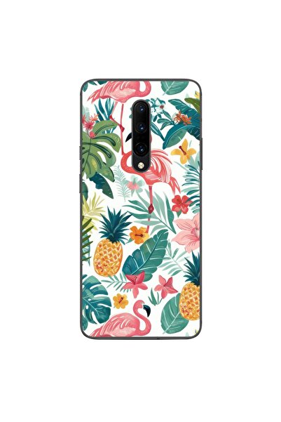 OEM Husa compatibila cu OnePlus 7 Pro Silicon Gel Tpu Model Tropical Pattern