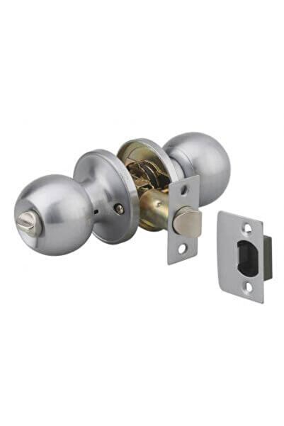 THIRARD Tubular lock for exterior door, spherical handles, cylinder with 3 ke...