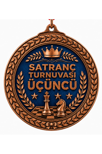HiperAD Reklam SATRANÇ TURNUVASI ÜÇÜNCÜLÜK MADALYASI Metal | Ödül Madalyası Ü...