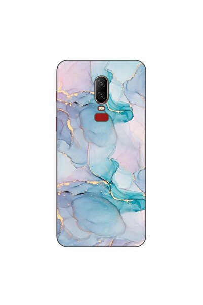 OEM Husa compatibila cu OnePlus 6 Silicon Gel Tpu Model Abstract Watercolor M...