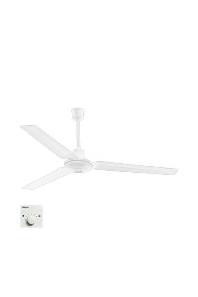 Primo Ανεμιστήρας Οροφής PRCF-80637 56'' 140εκ. Βιομηχ/κός 3 Φτερά Λευκός