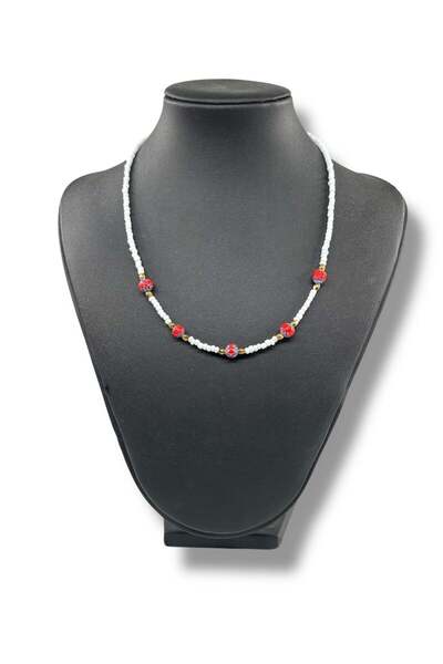 Bozhi Necklace Glass Beads Business Woman Style