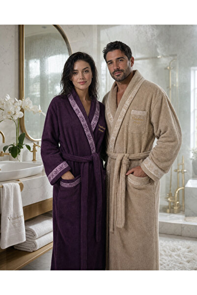 Vandore Home 10 Parça %100 Bambu Aile Bornoz Seti